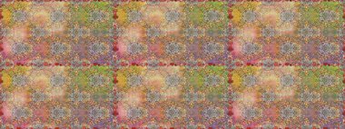 Tekstil tasarımı için bej renkli geleneksel halk çiçekleri buketi. Çiçeksiz desenli nakış işlemeli gelincikler ve vadi zambaklarıyla.