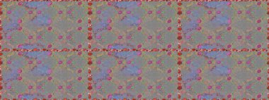 Kusursuz çiçek deseni. Raster illüstrasyonu. Gri ve nötr renklerde Asyalı tekstil.