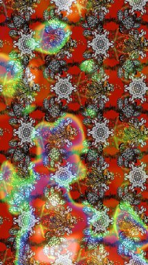 Raster illüstrasyonu. Küçük çiçekli basit bir çiçek çizimi. Moda baskısı, albüm, ambalaj kağıdı ve duvar kağıdı için zarif dekoratif süslemeler. Kahverengi renkte şirin çiçekler..