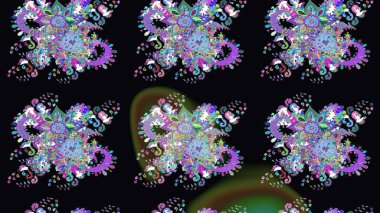 Kumaş, duvar kağıdı ve kağıt üzerine baskı yapmak için gelişen arka plan. Raster illüstrasyonu. Eski usul küçük çiçekli şirin bir eskiz deseni. Moda arka planında parlak buketler.