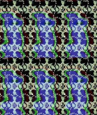 Duvar kağıdı, web sitesi arka planı, ambalaj kağıdı, davetiye, broşür, afiş veya web sitesi için kusursuz çiçek deseni kullanılabilir. Parlak elementlerin. El çizimi Raster illüstrasyonu.