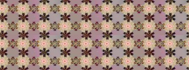 Çiçekler bej ve nötr renklerde. El çizimi çiçekli soyut çizim kalıbı. Raster illüstrasyonu.