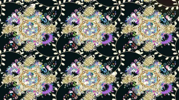 Ev dekoru. Paisley el çizimi elementler. Fantezi çiçekli eskiz deseni, doğal duvar kağıdı, çiçek desenli kıvrımlı illüstrasyon.