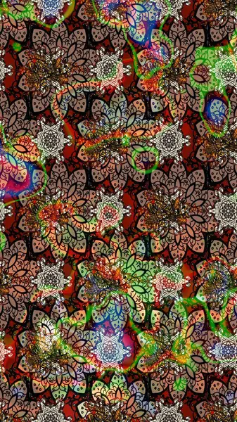 Paisley el çizimi elementler. Ev dekoru. Fantezi çiçekli eskiz deseni, doğal duvar kağıdı, çiçek desenli kıvrımlı illüstrasyon.