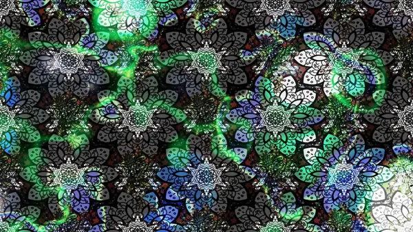 Çizim çiçek deseni duvar kağıdı, web sitesi arka planı, ambalaj kağıdı, davetiye, broşür, afiş veya web sitesi için kullanılabilir. El çizimi Raster çizimi. Parlak elementlerin.