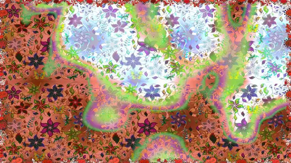 Kusursuz Vintage Çiçek Deseni. Raster Kalça dokusu deseni.