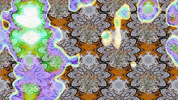 Çiçekli karalama şeklinde Raster çiçek deseni. Yumuşak, bahar çiçekli arka plan. Gri renkli çiçekler.