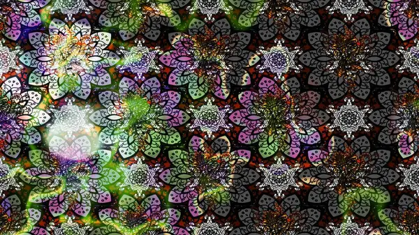 Yapraklı çizim şekli. Şirin, zarif çiçekler Raster illüstrasyonu. Poster ya da kapak için arka plan. Tekstil için figür. Davetiye ve kartpostal tasarımı için dekoratif çiçek unsurları.