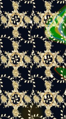 Soyut etnik raster çizim kalıbı. Kabile sanatı boho baskısı, klasik çiçek arkaplanı. Arkaplan dokusu, duvar kağıdı, siyah renkli çiçek teması.