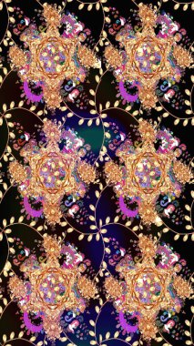 Botanik çizim kalıbı. Organik elementler. Suluboya etkisi. Raster deseni.