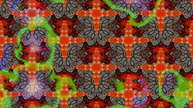 Kahverengi üzerine çiçekler. Eskiz arkaplan modeli. Suluboya, elle çizilmiş. Raster stoku.