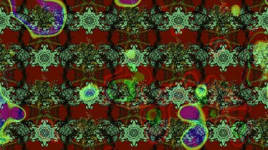 Renkli Bahar Teması eskiz kalıbı. Yeşil renkli çiçekler. Düz Çiçek Elementleri Tasarımı. Çiçek desenli eskiz, yaz çiçekleri..