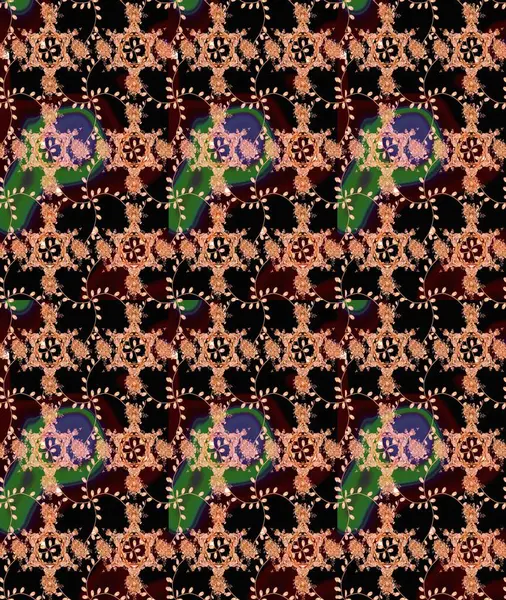 Organik motif arka planı. Ultraviyole kumaş deseni. Çizim kalıbı. Raster illüstrasyonu.