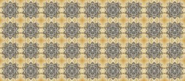 Geleneksel oryantasyon süsü. Kusursuz klasik raster altın desenli. Tarafsız, bej ve gri renklerdeki altın desenli altın elementler. Klasik vintage arkaplan.