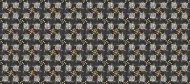 Özet geç. Etnik mandala süsüsüyle kusursuz desenli, hoş renklerde..