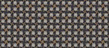 Özet geç. Etnik mandala süsüsüyle kusursuz desenli, hoş renklerde..