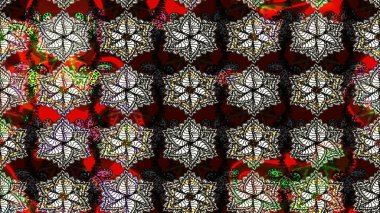 Taslak dekoratif arka plan, çiçek mandala. Çiçek. Raster illüstrasyonu. Siyah renklerde.