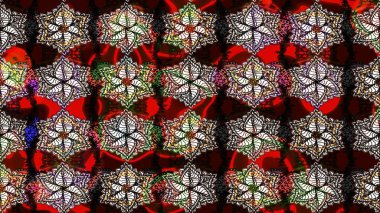 Raster illüstrasyonundaki çiçek desenli çizim. Kahverengi renkte çiçekler.