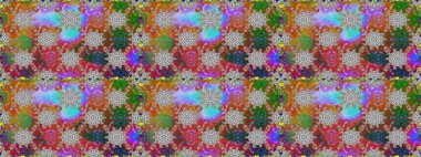 Flower seamless background. Flourish ornamental spring garden texture. Floral pattern. Raster illustration.