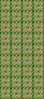 Yeşil, kahverengi ve bej renklerde altın tekrarlayan elementlerle soyut arkaplan. Kusursuz oryantal klasik altın desen.