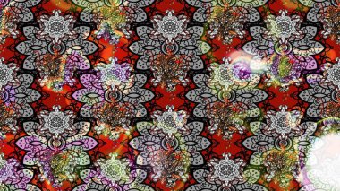 Klasik tropikal doğal elementlerin suluboya seti. Egzotik çiçekler, gri renkte botanik parlak klasik doğa. Raster illüstrasyonu.