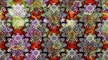 El çizimi çiçek çizimi deseni (fayans). Şirin çiçekli, desenli, gri renkli bir eskiz deseni. Tekstil için suluboya çizim deseni.