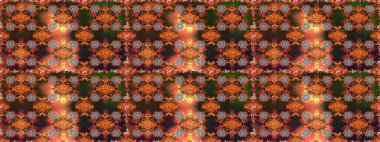 Ton halinde. Dekorasyon ve tasarım için güzel bir desen. Suluboya desensiz çiçek buketi. Çiçeğin suluboya çizimlerinin mükemmel deseni. Moda yazdırma.