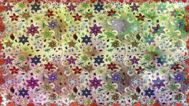 Sevimli çiçek raster deseni. Tarafsız ve bej renkli çiçekler. Kusursuz Renksiz Bahar Temalı Kusursuz Arkaplan. Düz Çiçek Elementleri Tasarımı.