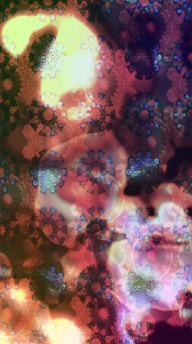 Renkli Yaz Temalı eskiz kalıbı. Sevimli çiçek raster deseni. Düz Çiçek Elementleri Tasarımı. Modaya uygun kumaş deseni.