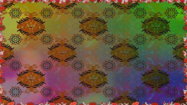 Büyük bir çiçek boyası seti. Kartlar, davetiyeler, tarih kartları ve daha fazlası için kullanılabilir. Tatlı suluboya desenli dikişsiz çiçek deseni.