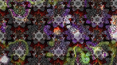 Kızılderili desenli desenli desenli şal deseni. Etnik Mandala süsü. Raster Henna dövme stili. Tekstil, tebrik kartı, boyama kitabı, telefon kılıfı baskısı için kullanılabilir.