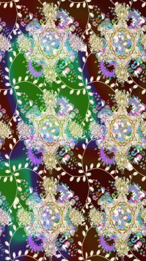 Elle boyanmış suluboya resim çizimleri, çiçekler ve bitkiler. Kahverengi renkte çiçekler.