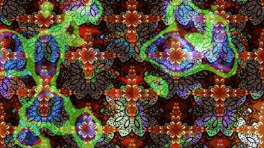 Çiçekli, yapraklı, çiçek desenli eskiz. El çizimi. Raster illüstrasyonu.