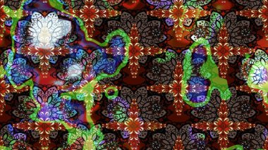 Raster Illustrasyon 'daki Çiçek Deseni' nin son moda çizimi. Güzel kumaş deseni. Renkli Yaz Temalı eskiz kalıbı. Düz Çiçek Elementleri Tasarımı.