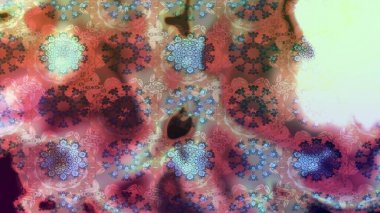 Raster illüstrasyonundaki çiçek desenli çizim. Tarafsız renklerde çiçekler.