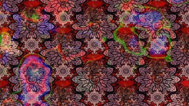 Çizim çiçek deseni duvar kağıdı, web sitesi arka planı, ambalaj kağıdı, davetiye, broşür, afiş veya web sitesi için kullanılabilir. El çizimi Raster çizimi. Karalama elementleri.