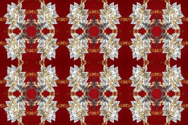 Kusursuz kıvırcık saçlar. Doğulu stili, altın elementlerle kırmızı, gri ve kahverengi renklerde altın desenli arabesk yapar. Raster altın desen.