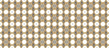 Kusursuz ortaçağ çiçek deseni. Doğum günü kartı, davetiye ya da afiş için iyidir. Dekoratif simetri arabesk. Raster illüstrasyonu. Tarafsız, bej ve beyaz renklerde altın.