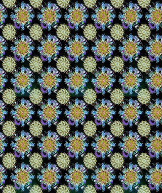 Nazikçe, güzel çiçek arkaplanı. Çiçekli karalama şeklinde Raster çiçek deseni. Siyah ve nötr renkte çiçekler.