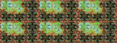 Raster klasik barok çiçeksiz altın desenli. Altın elementli yeşil renkli altın desen. Süslü dekorasyon. Lüks, kraliyet ve Viktorya dönemi konsepti.