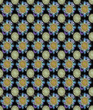 Siyah ve nötr renklerde çiçekler. Kusursuz çiçek deseni duvar kâğıdı olarak kullanılabilir. Raster illüstrasyonu.