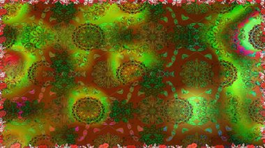 Raster Hip kumaş deseni. Kusursuz Vintage Çiçek Deseni.