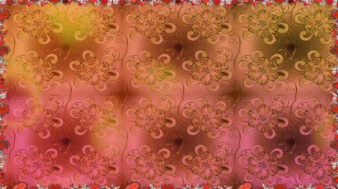 Kahverengi renklerde. Anti-stres için soyut örnek sayfası. Raster illüstrasyonu.