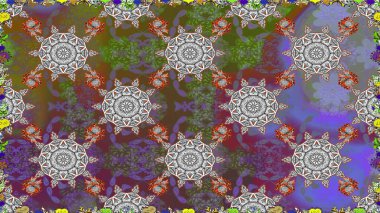 Raster çiçek izi. Klasik taslak çizimi. Çiçek grisi, pürüzsüz desen.