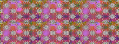 Çiçek duvar kâğıdı. Renkli, pürüzsüz desen. Çiçek arkaplan. Raster illüstrasyonu. Gri renkli şirin tekstil.