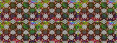 Çiçekle kusursuz desen. Düz Çiçek Elementleri Tasarımı. Renkli Bahar Temalı Kusursuz Arkaplan. Kahverengi ve gri renkte çiçekler.