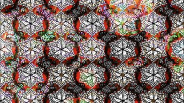 Küçük çiçekteki sevimli çiçek deseni. Raster illüstrasyonu. Çizim.