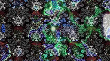 Çiçeksel gri çizim deseni. Raster çiçek izi. Klasik taslak çizimi. Raster Yumuşak kumaş deseni.