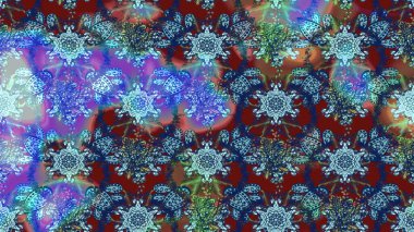 Küçük çiçekteki sevimli çiçek deseni. Raster illüstrasyonu. Tony 'nin kumaş kalıbını çiz. Modaya uygun kumaş deseni.