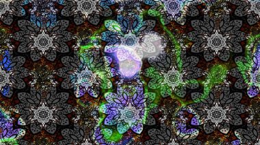 Çiçek arkaplanlı soyut zarafet eskiz deseni. Raster Güzel kumaş deseni.